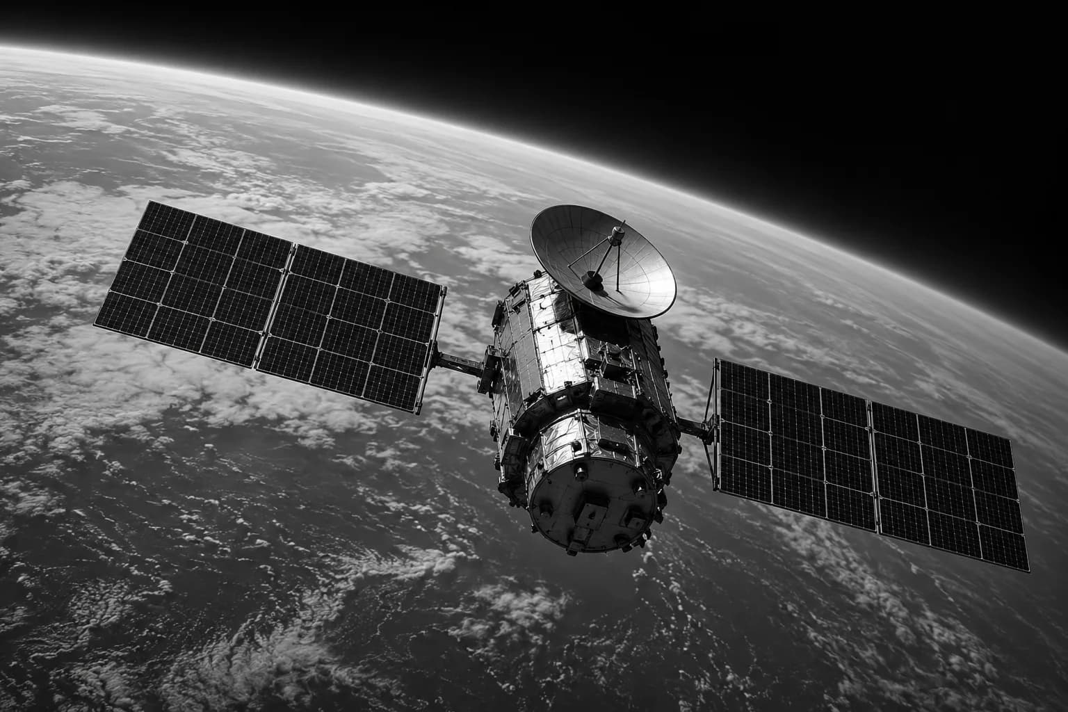 Monochromatic Satellite Image 1