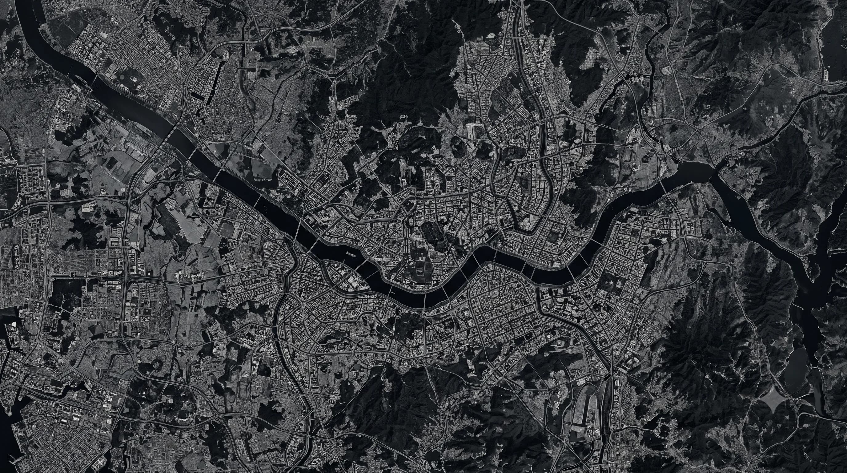 Monochromatic Satellite Image 2